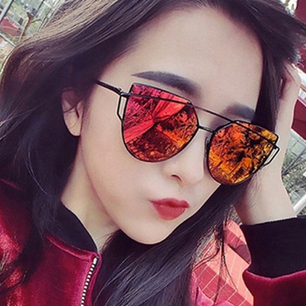 Vintage Red Mirror Sunglasses